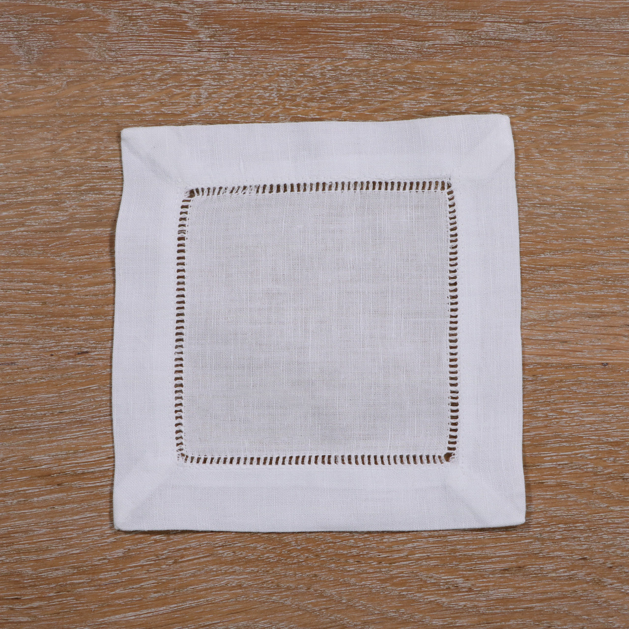 Linen/cotton hand hemstitched napkins 45x45cm (18"x18")