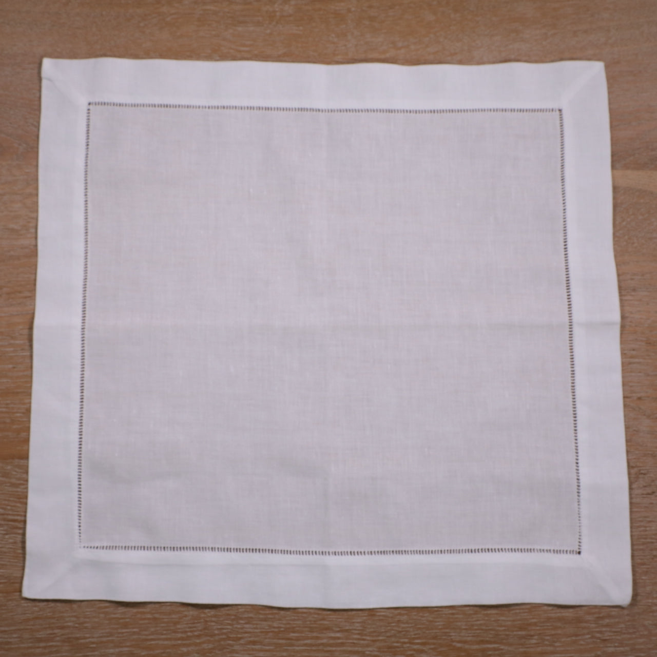 Linen/cotton hand hemstitched napkins 45x45cm (18"x18")
